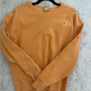 Large orange champion crewneck in perfect condition!